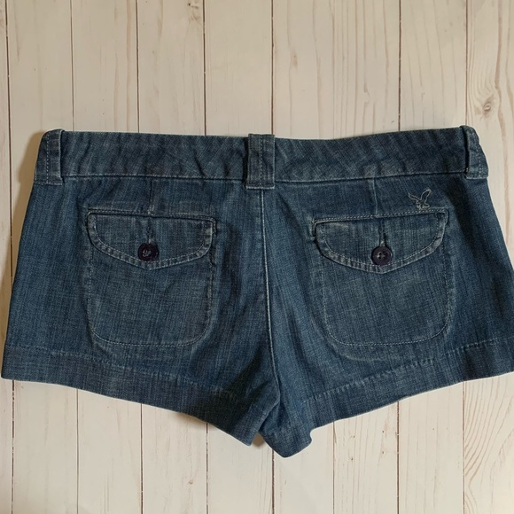 American Eagle Outfitters blue jean shorts size 8 - Picture 2 of 7